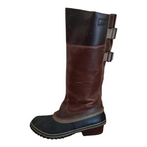 Sorel Brown and Black Combat Boots